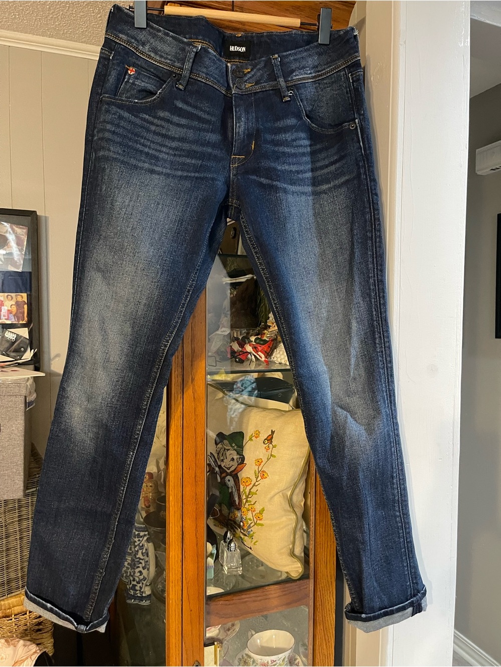 Hudson Jeans Women's Dark Indigo Cropped Ankle Jeans